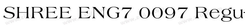 SHREE ENG7 0097 Regu字体转换
